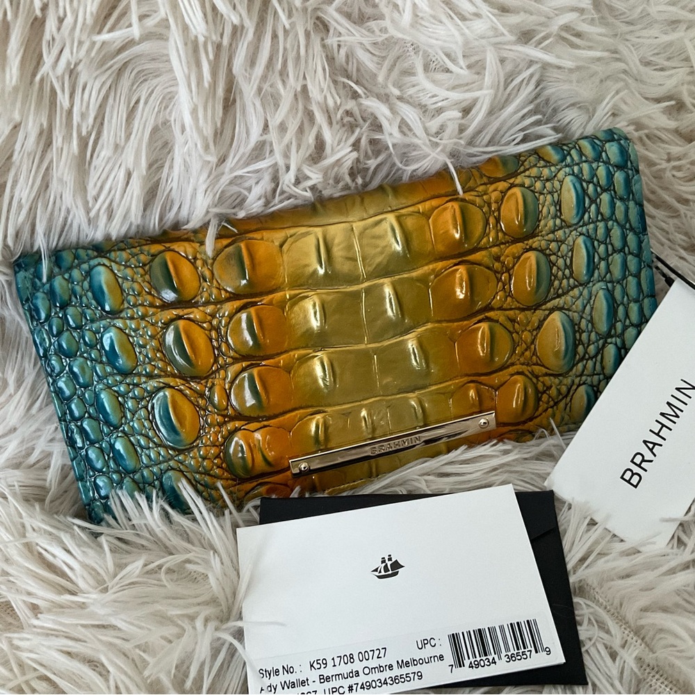 Brahmin Ady Wallet Bermuda Ombre Melbourne NWT